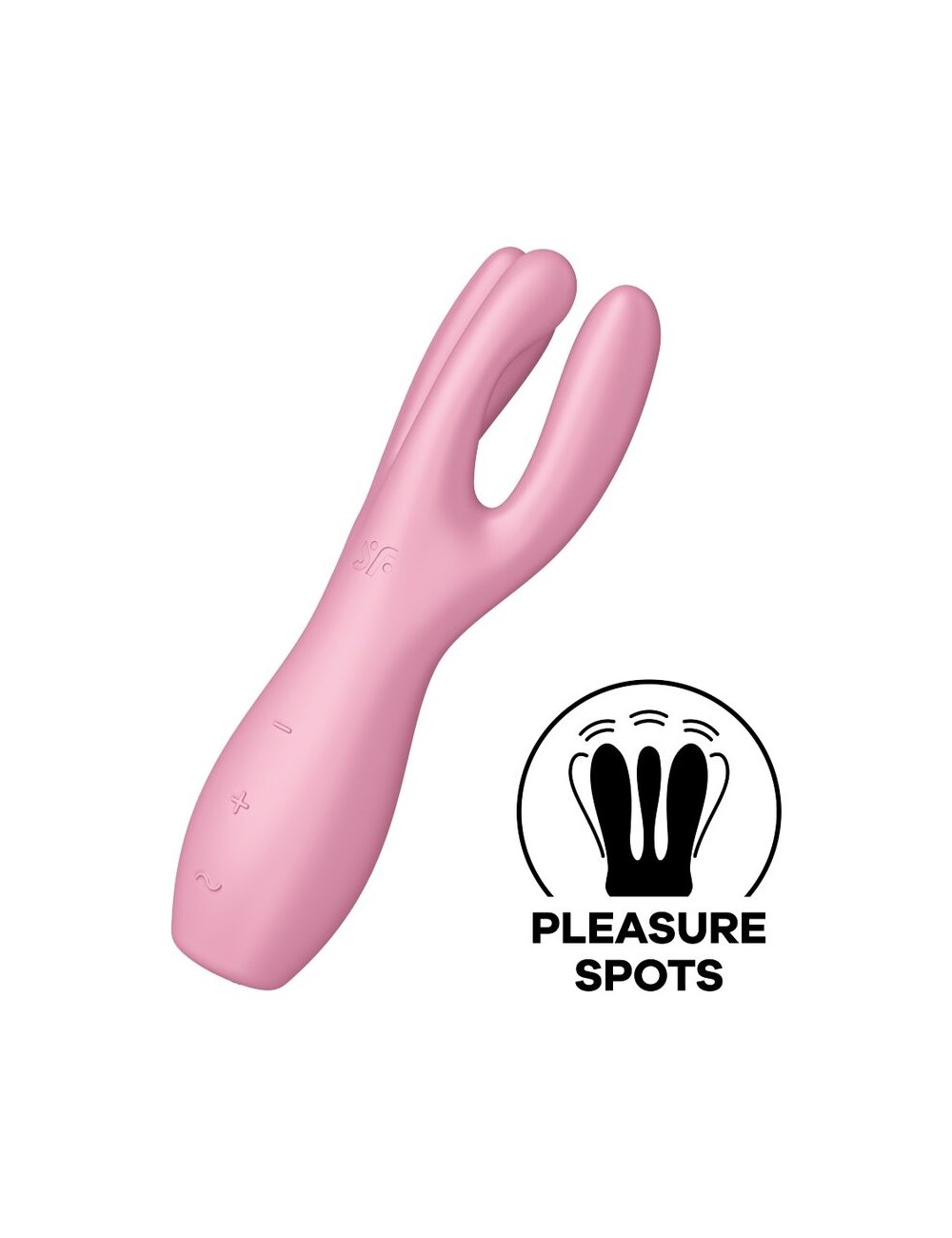 SATISFYER THREESOME 3 VIBRATOR - ROSA SATISFYER THREESOME 3 VIBRATOR - ROSA