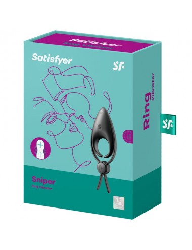 SATISFYER SNIPER RING VIBRATOR SCHWARZ