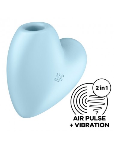 SATISFYER CUTIE HERZSTIMULATOR & VIBRATOR - BLAU