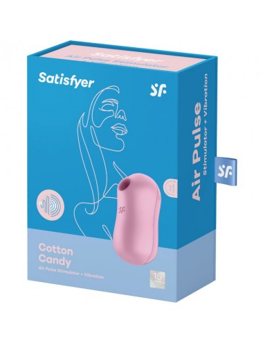 SATISFYER STIMULATOR & VIBRATOR ZUCKERWATTE - LILA