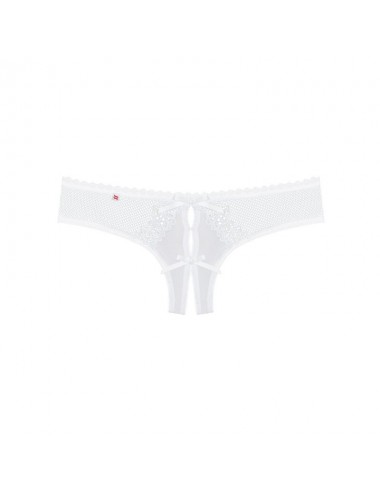 OBSESSIVE - ALABASTRA THONG CROTCHLESS WHITE S/M