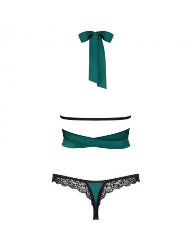 OBSESSIVE - SENSUELIA SET DOS PIEZAS VERDE L/XL