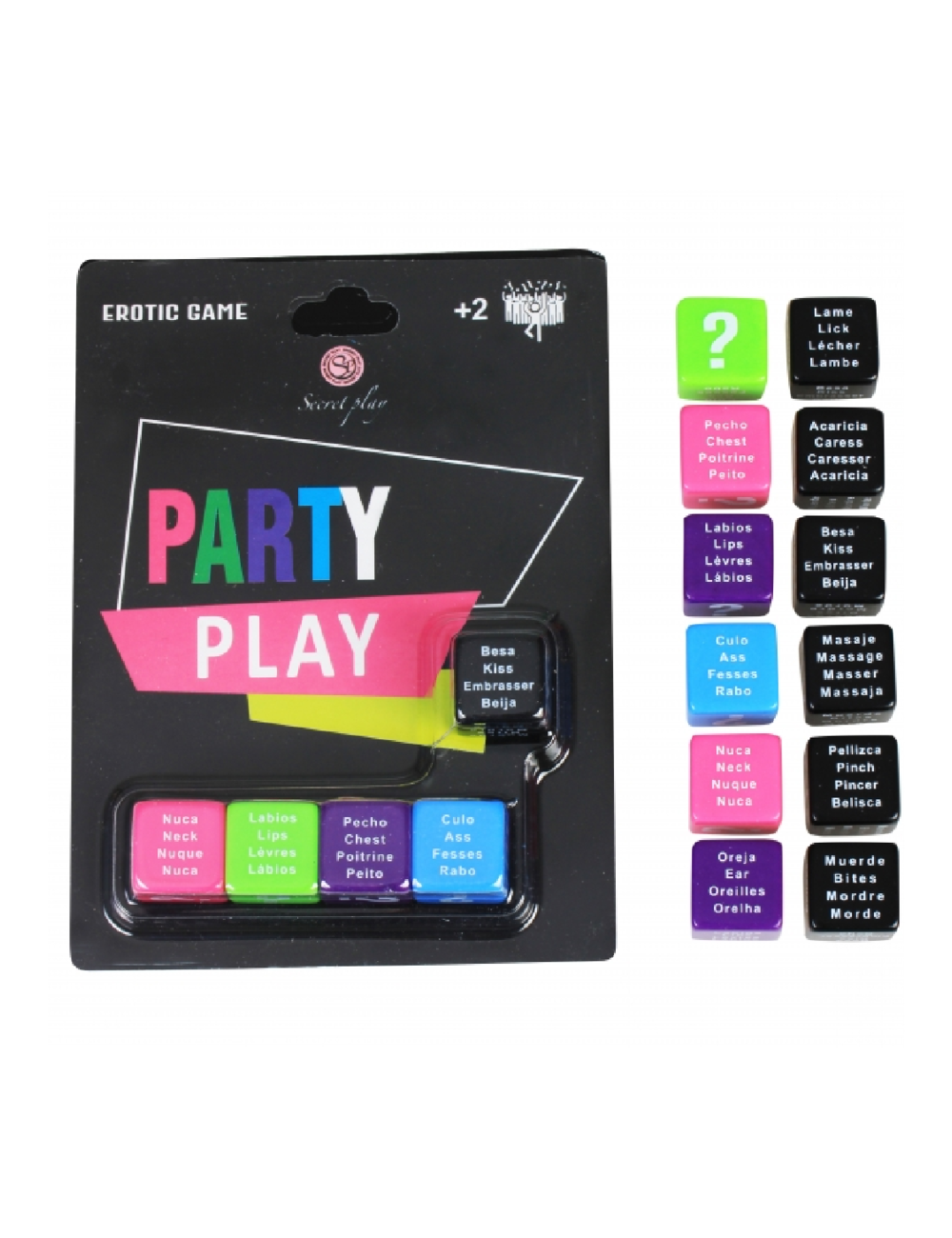 SECRETPLAY JUEGO PARTY PLAY 5 DADOS (ES/PT/EN/FR)