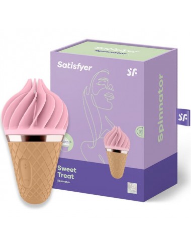 SATISFYER SWEET TREAT SPINNATOR BROWN & PINK