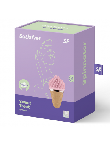 SATISFYER SWEET TREAT SPINNATOR BROWN & PINK