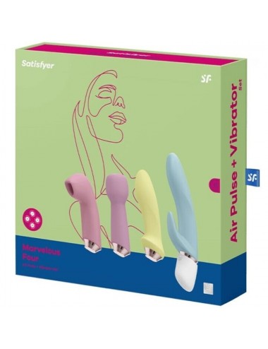 SATISFYER MARVELOUS FOUR - VIBRATOR & LUFTPULSSET