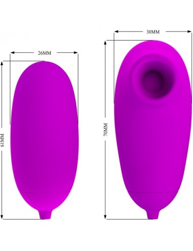 PRETTY LOVE - VIBRIERENDES BULLET UND SAUGNAPF