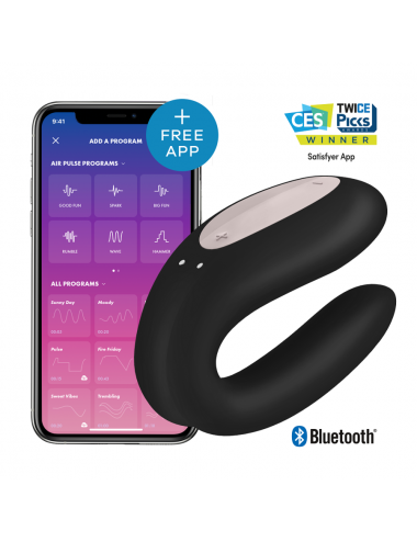 SATISFYER DOUBLE JOY CON APP SCHWARZ