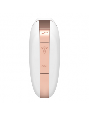 SATISFYER - LOVE TRIANGLE STIMULATOR & VIBRATOR WEISS
