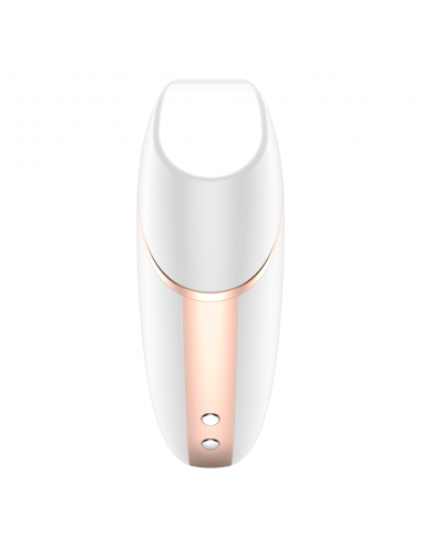 SATISFYER - LOVE TRIANGLE STIMULATOR & VIBRATOR WEISS
