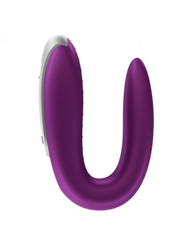 SATISFYER - DOUBLE FUN PARTNER VIBRATOR LILA