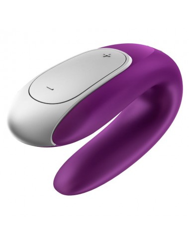 SATISFYER - DOUBLE FUN PARTNER VIBRATOR LILA