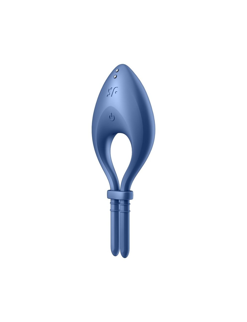 SATISFYER BULLSEYE RING VIBRATOR APP - BLUE