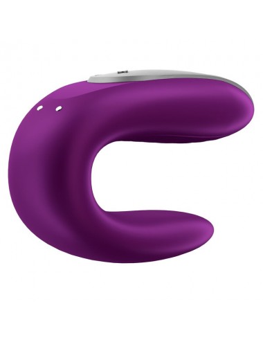 SATISFYER - DOUBLE FUN PARTNER VIBRATOR LILA