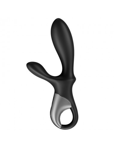 SATISFYER HEAT CLIMAX + ANAL VIBRATOR APP - BLACK