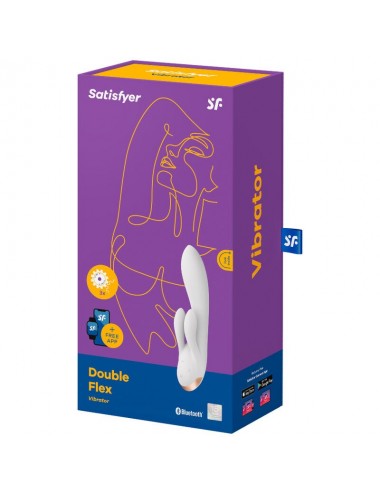 SATISFYER - DOUBLE FLEX VIBRATOR APP WEISS