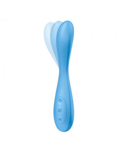 SATISFYER G-SPOT FLEX 4+ MULTI VIBRATOR APP - BLUE