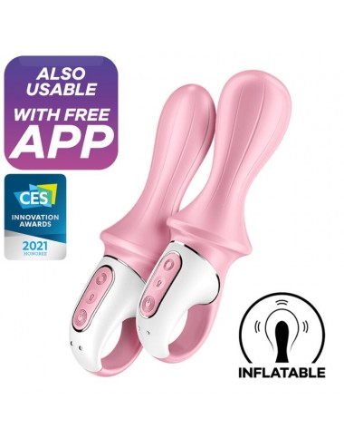 SATISFYER AIR PUMP BOOTY 5+ AUFBLASBARER ANALVIBRATOR - PINK