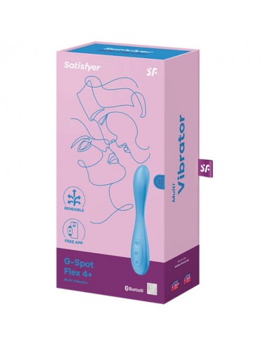 SATISFYER - G-SPOT FLEX 4+ MULTI VIBRATOR APP BLAU