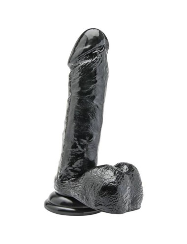 GET REAL - DILDO 18 CM MIT KUGELN SCHWARZ