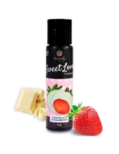 SECRETPLAY GEL SWEET LOVE ERDBEERE UND WEISSE SCHOKOLADE 60 ML