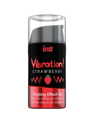 INTT ? KRAFTVOLLES INTIMSTIMULIERENDES FLÜSSIGES VIBRATIONSGEL ERDBEERE 15 ml