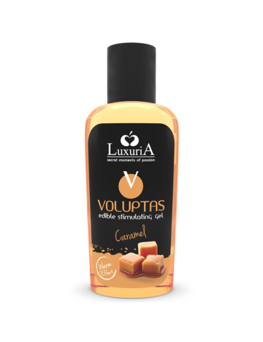 LUXURIA VOLUPTAS ESSBARES MASSAGEGEL MIT WÄRMENDEM EFFEKT ? KARAMELL 100 ML