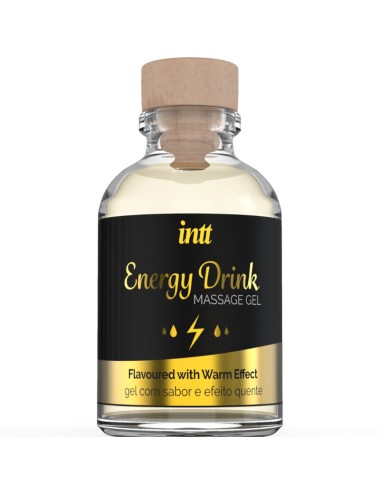 INTT ? MASSAGEGEL MIT AROMATEM ENERGIE-CA-DRINK UND ERWÄRMUNGSEFFEKT