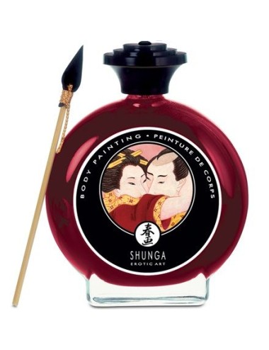 SHUNGA BODY PAINTING ERDBEEREN UND CHAMPAGNER