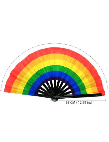 PRIDE -  LGTB HAND CRAFTED LARGE FAN
