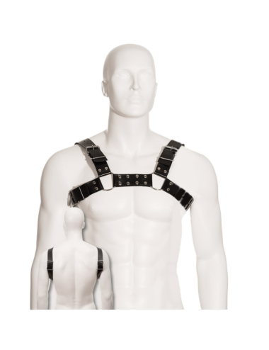 KÖRPERLEDER SCHWARZ BULL DOG HARNESS