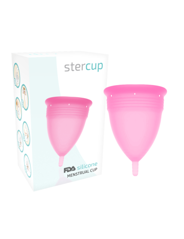 STERCUP MENSTRUAL CUP GRÖSSE L ROSA FARBE FDA SILICONE