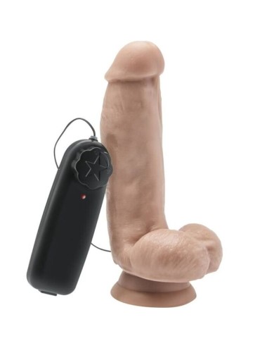 GET REAL - DILDO 12 CM MIT KUGELN VIBRATORHAUT