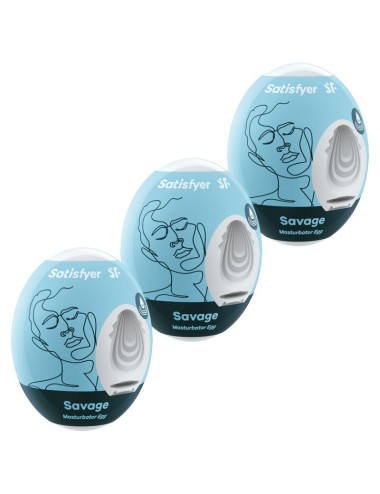 SATISFYER 3 MASTURBATOR-EIER - SAVAGE