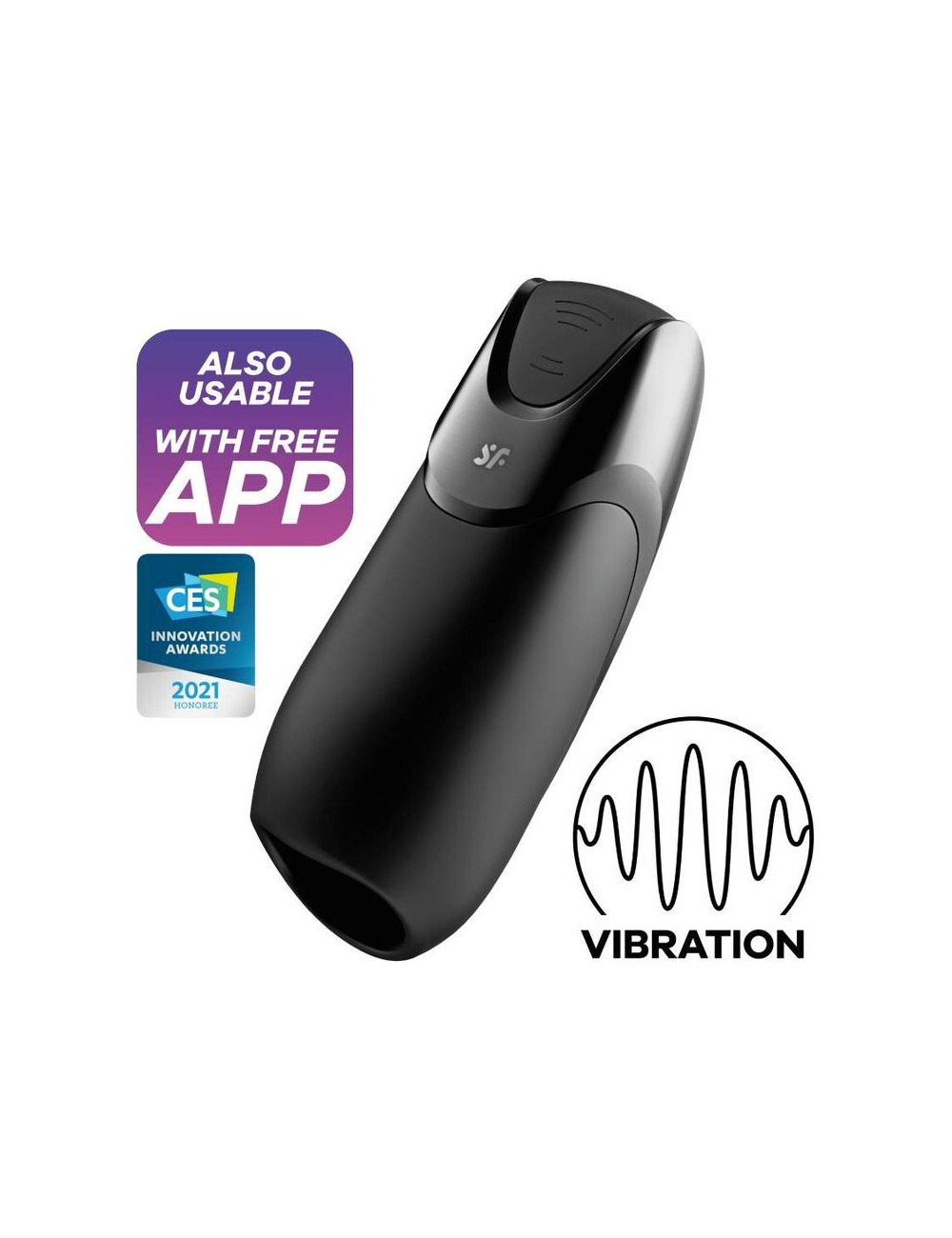 SATISFYER MEN VIBRATION+ - SCHWARZ SATISFYER MEN VIBRATION+ - SCHWARZ