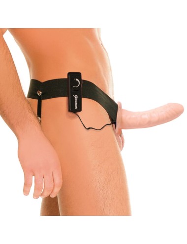 FETISH HOLLOW VIBRATOR HARNESS FÜR IHN UND IHR NATÜRLICHES 14CM