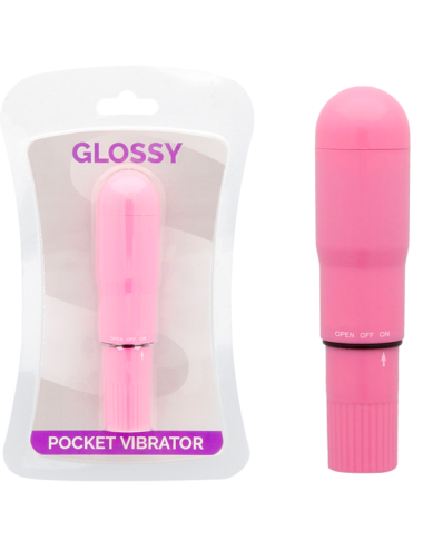 GLOSSY POCKET VIBRADOR ROSA INTENSO