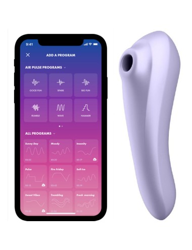 SATISFYER DUAL PLEASURE AIR PULSE MALVA