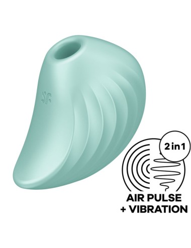 SATISFYER PEARL DIVER STIMULATOR & VIBRATOR - GRÜN
