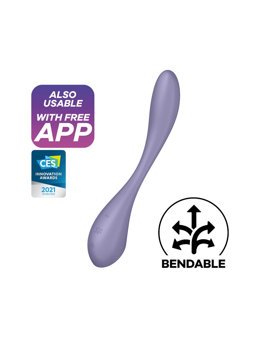 SATISFYER G-SPOT FLEX 5 MULTI VIBRATOR - LILA SATISFYER G-SPOT FLEX 5 MULTI VIBRATOR - LILA
