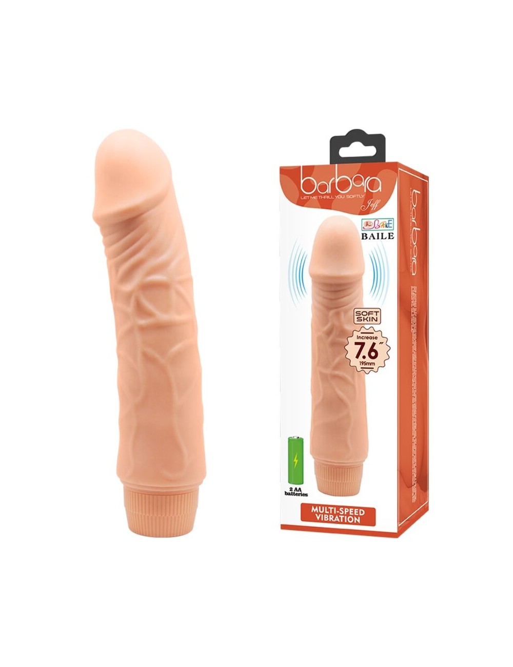 BAILE - BARBARA REALISTISCHER VIBRATOR 20 CM BAILE - BARBARA REALISTISCHER VIBRATOR 20 CM