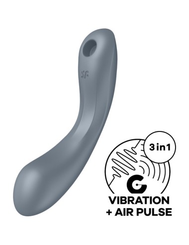 SATISFYER - CURVE TRINITY 1 AIR PULSE VIBRATION GRAU