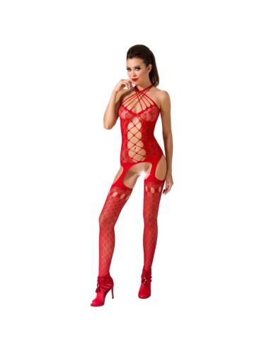 PASSION WOMAN BS056 BODYSTOCKING ROT EINE GRÖSSE