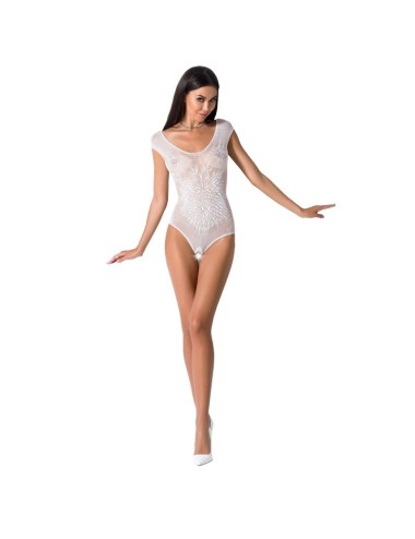 PASSION WOMAN BS064 BODYSTOCKING WHITE ONE SIZE