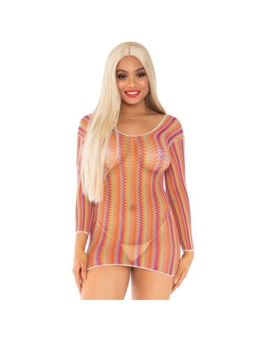 BEIN AVENUE MULTICOLOR KURZES KLEID IN EINER GRÖSSE