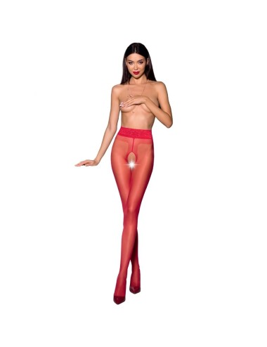 PASSION WOMAN TIOPEN 001 RED STOCKINGS GRÖSSE 1/2