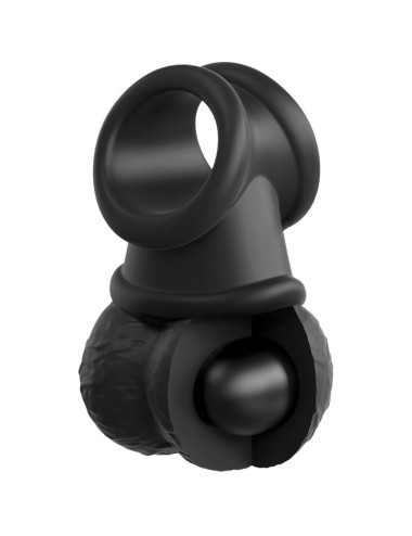 KING COCK - ELITE DELUXE VERSTELLBARES HARNESS-KIT RING MIT HODEN & DILDO 20.3 CM