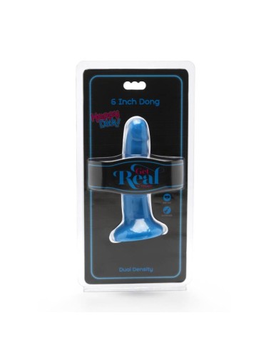 GET REAL - HAPPY DICKS DONG 12 CM BLAU