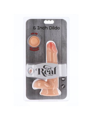 GET REAL - DOPPELDICHTE DILDO 17 CM BÄLLE HAUT