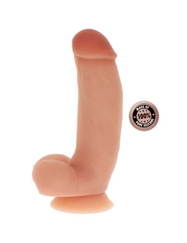 GET REAL - SILIKON DILDO 18 CM MIT BÄLLEN HAUT